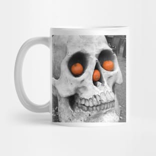 Skull with pumpkins Mug